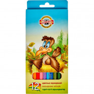 Карандаши цветные 12цв 6-гран Koh-I-Noor BIRDS 3352 3552 Карандаши цветные 12цв 6-гран Koh-I-Noor BIRDS 3352 3552