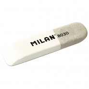Ластик каучуковый Milan 8030 комбинир. для стирания чернил и графита Ластик каучуковый Milan 8030 комбинир. для стирания чернил и графита