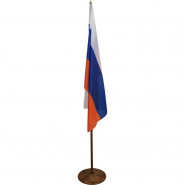 Флаг TI_напольный России, текстура дерева, вишня Флаг TI_напольный России, текстура дерева, вишня