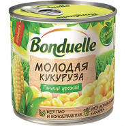 Кукуруза Консервация Бондюэль молодая, 340г Кукуруза Консервация Бондюэль молодая, 340г