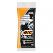 Бритва одноразовая BIC Metal с защ.метал.покрытием, 1 лезв.,5шт/уп 8994183