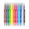Фломастеры КИСТОЧКИ ДВУСТОРОННИЕ FUNCOLOR 12цв,в пластиковом пенале 32-0047 Фломастеры КИСТОЧКИ ДВУСТОРОННИЕ FUNCOLOR 12цв,в пластиковом пенале 32-0047
